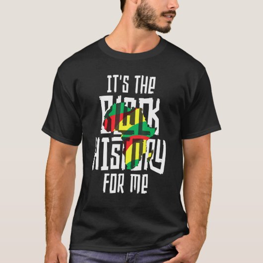 私にとってアフリカ系アメリカ人の黒人の歴史だ Tシャツ (正面)