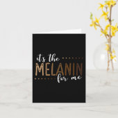 私にとってメラニンはアフリカ系アメリカ人の黒い歴史 カード (黄色い花)