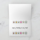 **私にとって世界とは**双子の誕生日 カード (内部)