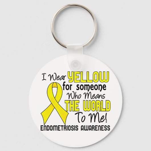 私にとって世界を意味する2子宮内膜症 キーホルダー (正面)