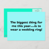 私にとって今年で一番大きな事は….weaへ… ポストカード (正面/裏面)