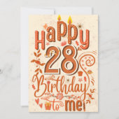 私にとって幸せな28歳の誕生日 – joyeux anniverssaire (正面)