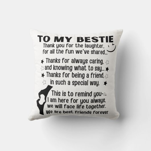 私にとって私たちは永遠最高のの友達である クッション (裏面)