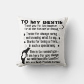 私にとって私たちは永遠最高のの友達である クッション (正面)