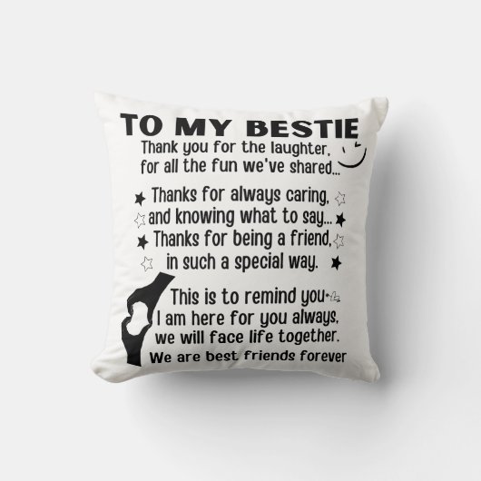 私にとって私たちは永遠最高のの友達である クッション (正面)