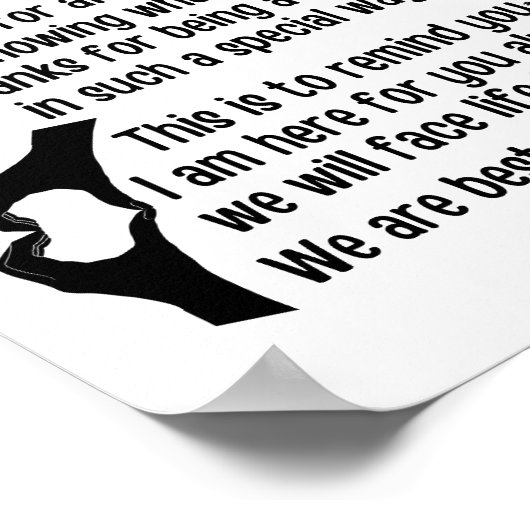 私にとって私たちは永遠最高のの友達である ポスター (角)