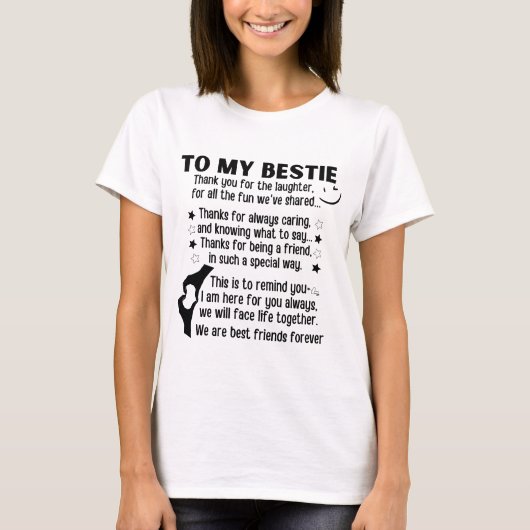 私にとって私たちは永遠最高のの友達である Tシャツ (正面)