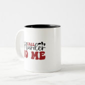 私にとって背の高い殺人 ツートーンマグカップ (正面左)