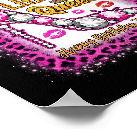 私にとって誕生日の天秤座クイーンハッピーバースデーだ ポスター (角)