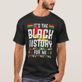 私にとって黒い歴史アフリカプライドBHM Men Wo Tシャツ (正面)