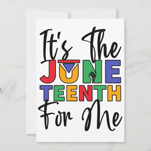 私にとって12番目のメラニン黒Sistaブラ 招待状 (正面)