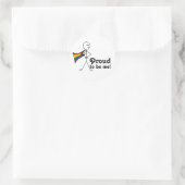 私になる誇りを持ったためにLGBTQ+レインボークエーサー進歩プリッド ラウンドシール (バッグ)