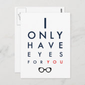 私にはあなただけが見える - クリアな眼鏡 ポストカード (正面/裏面)