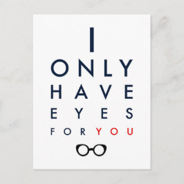 私にはあなただけが見える - クリアな眼鏡 ポストカード