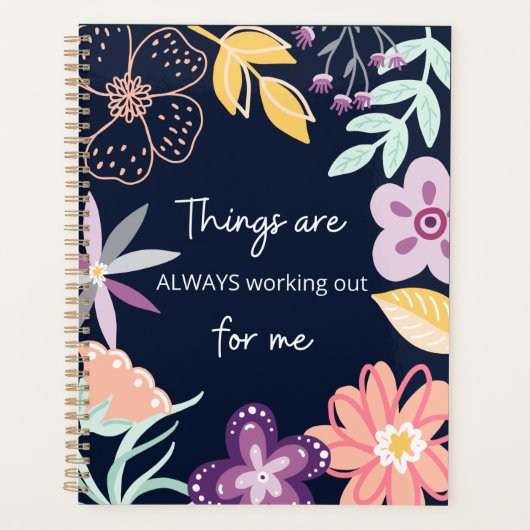 私にはいつも物事が上手く行っているプランナー プランナー手帳 (正面)