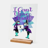 私にはそれが分からない アクリルサイン (傾斜)