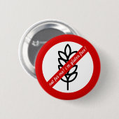 私にはグルテンフリーだ!子供アレルギー警告 缶バッジ (正面&裏面)