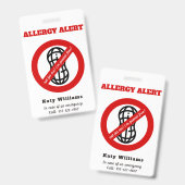 私にはピーナッツ無料だ!子供アレルギー警告 バッジ (正面&裏面)