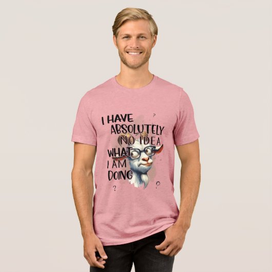 私にはヤギアイディアがない トライブレンドＴシャツ (正面全面)