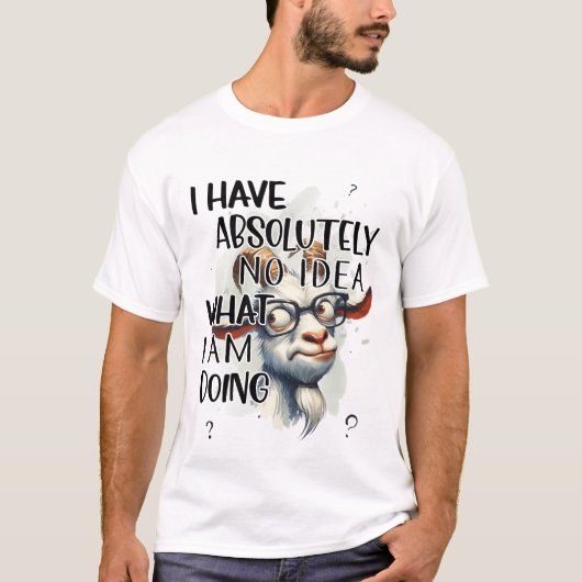 私にはヤギアイディアがない Tシャツ (正面)