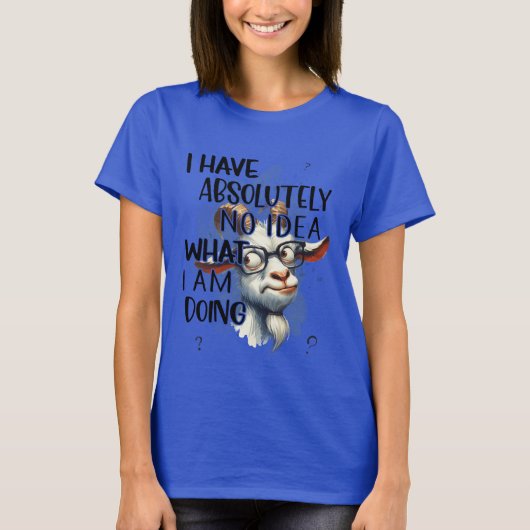 私にはヤギアイディアがない Tシャツ (正面)