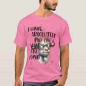 私にはヤギアイディアがない Tシャツ (正面)