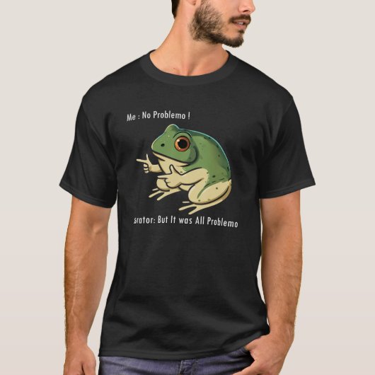 私には問題ないナレーター でも全て問題だった Tシャツ (正面)