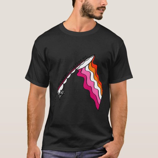 私には女性が欲しい、魚が怖い Tシャツ (正面)
