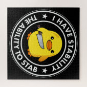 私には安定した刺し傷の能力があおもしろいる ジグソーパズル (横)