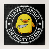 私には安定した刺し傷の能力があおもしろいる ジグソーパズル (縦)