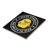 私には安定した刺し傷の能力があおもしろいる タイル (側面)