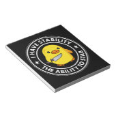 私には安定した刺し傷の能力があおもしろいる ノートパッド (アングル)