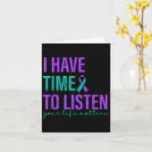 私には自殺防止聞の認識度がある カード (黄色い花)