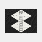 私には2人の娘がいる私を怖がらせおもしろいない フリースブランケット (正面(横))