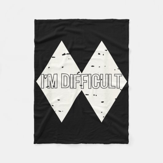 私には2人の娘がいる私を怖がらせおもしろいない フリースブランケット (正面)