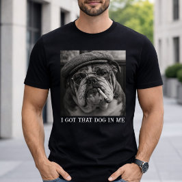 私にもあの犬がいる カスタム面白い犬の写真ギフト Tシャツ