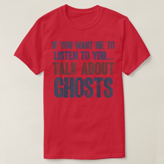 私にもし幽霊たちを聞口に入れて欲しい Tシャツ (デザイン正面)
