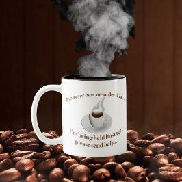 私にもし注文デカフを送る救済 ツートーンマグカップ