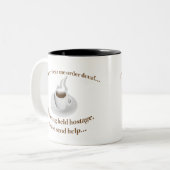 私にもし注文デカフを送る救済 ツートーンマグカップ (正面左)