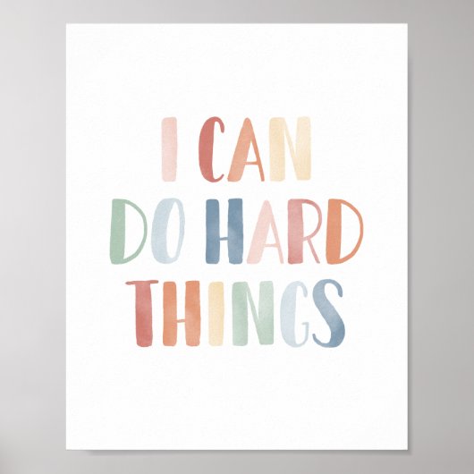 私にも難しいことができる保育園の飾り ポスター (正面)