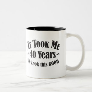 私によいこれを見るために40の40年第40かかりました ツートーンマグカップ