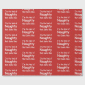 私によってがいけないサンタであるおもしろいな大人のクリスマスは好みます ラッピングペーパー (フラット)