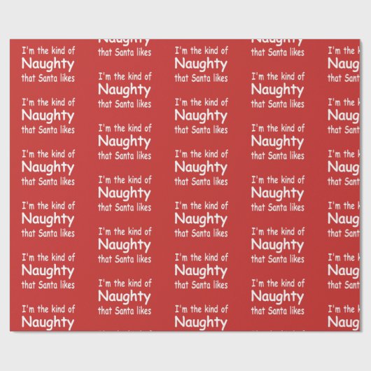 私によってがいけないサンタであるおもしろいな大人のクリスマスは好みます ラッピングペーパー (フラット)
