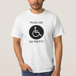 私によってがかわいらしい私を押して下さい Tシャツ