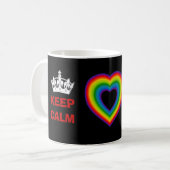 私によってがこの辺に女王バチ襲うである平静を保って下さい コーヒーマグカップ (正面左)