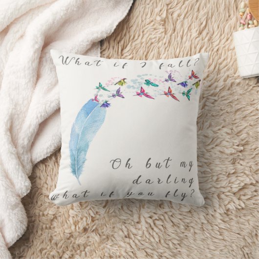 私によってがころべば何鳥羽の枕を飛ばすものが クッション (ブランケット)