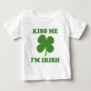 私によってがアイルランド語である私に接吻して下さい ベビーTシャツ