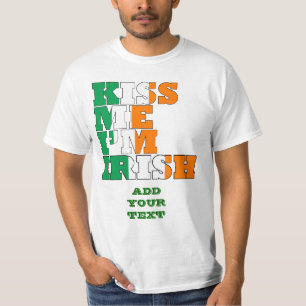 私によってがアイルランド語である私に接吻して下さい Tシャツ