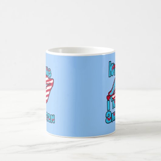 私によってがアメリカプロダクトである私に接吻して下さい コーヒーマグカップ (中央)