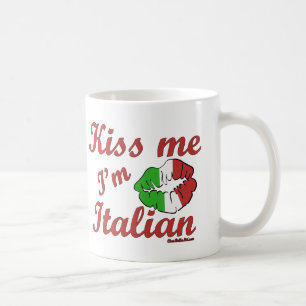 私によってがイタリアンである私に接吻して下さい コーヒーマグカップ